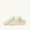 ZAPATILLAS MULE MEDALIST DE PIEL NAPA BLANCA INVERNAL