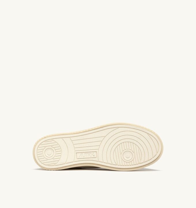 ZAPATILLAS MULE MEDALIST DE PIEL NAPA BLANCA INVERNAL