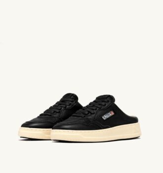 ZAPATILLAS MULE MEDALIST DE PIEL NAPA NEGRA
