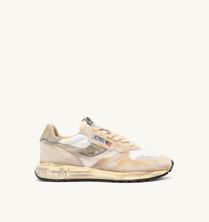 ZAPATILLAS REELWIND SUPER VINTAGE DE NYLON NATURAL Y ANTE ZAPATILLAS REELWIND SUPER VINTAGE DE NYLON NATURAL Y ANTE