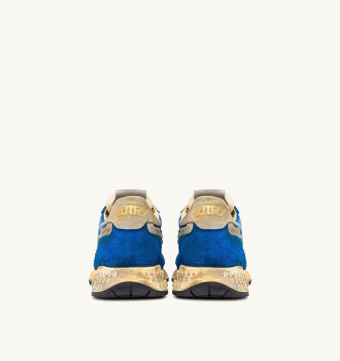 ZAPATILLAS REELWIND SUPER VINTAGE DE NYLON Y ANTE AZULES ZAPATILLAS REELWIND SUPER VINTAGE DE NYLON Y ANTE AZULES