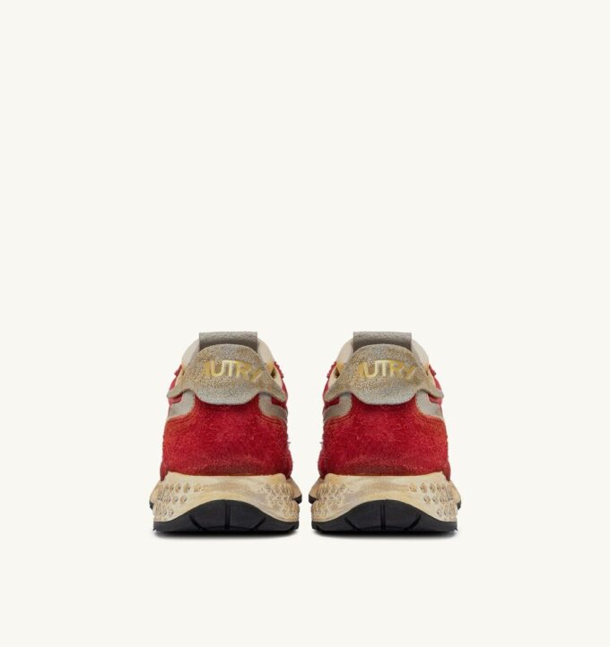 ZAPATILLAS REELWIND SUPER VINTAGE DE NYLON Y ANTE ROJOS ZAPATILLAS REELWIND SUPER VINTAGE DE NYLON Y ANTE ROJOS