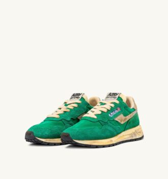 ZAPATILLAS REELWIND SUPER VINTAGE DE NYLON Y ANTE VERDES