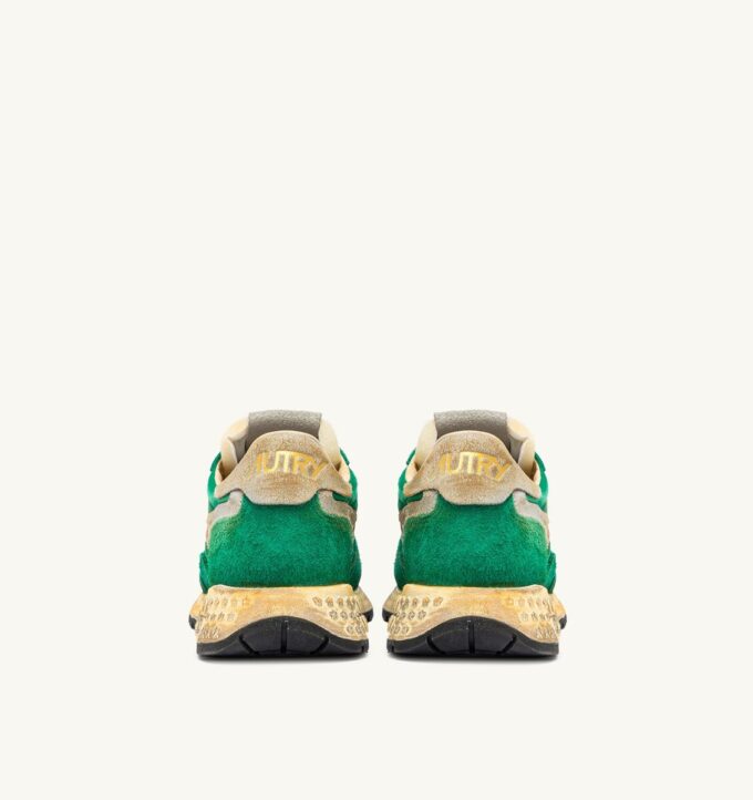 ZAPATILLAS REELWIND SUPER VINTAGE DE NYLON Y ANTE VERDES ZAPATILLAS REELWIND SUPER VINTAGE DE NYLON Y ANTE VERDES