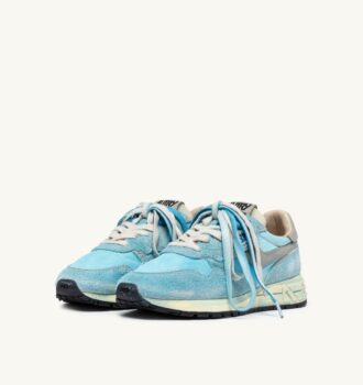 ZAPATILLAS REELWIND SUPER VINTAGE EN NYLON Y ANTE COLOR AZUL