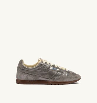 ZAPATILLAS WINDSPIN DE ANTE PLATEADO CON BRILLO