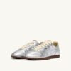 ZAPATILLAS WINDSPIN DE PIEL LAMINADA EN TONO PLATEADO