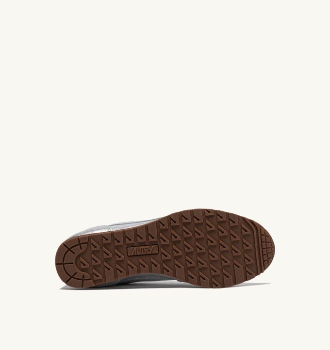 ZAPATILLAS WINDSPIN DE PIEL LAMINADA EN TONO PLATEADO