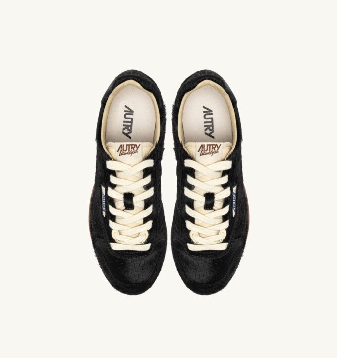 ZAPATILLAS WINDSPIN EFECTO PELO DE PONI NEGRO ZAPATILLAS WINDSPIN EFECTO PELO DE PONI NEGRO