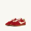 ZAPATILLAS WINDSPIN EN ANTE Y CUERO COLOR ROJO IMPERIAL Y COLINABO