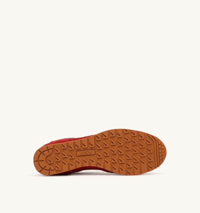 ZAPATILLAS WINDSPIN EN ANTE Y CUERO COLOR ROJO IMPERIAL Y COLINABO