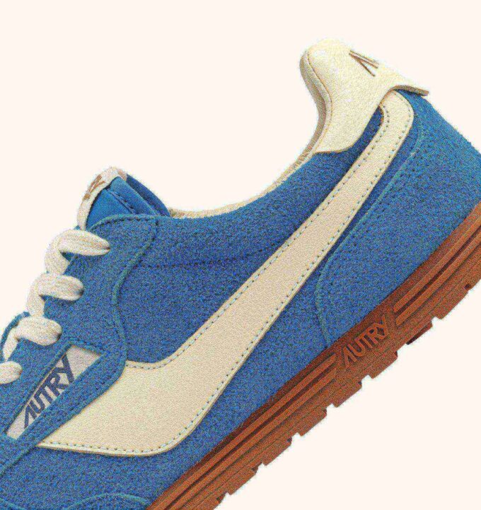 ZAPATILLAS WINDSPIN EN ANTE Y PIEL COLOR AZUL YATE Y COLINABO