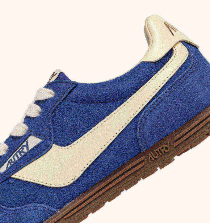 ZAPATILLAS WINDSPIN EN ANTE Y PIEL COLOR BIC Y RUTABAGA